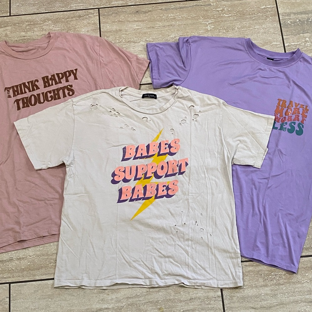 Oversized Trendy Graphic Women's Tees